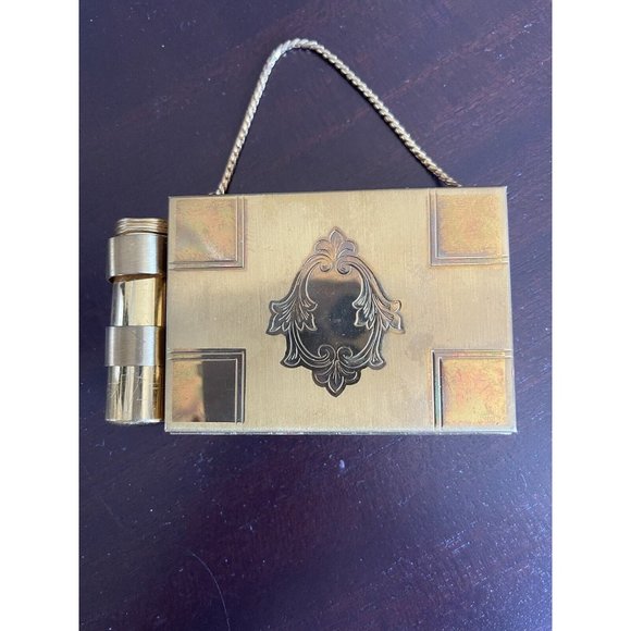 Vintage Zell Fifth Avenue Vanity Carryall Compact Coin & Lipstick Holder - Picture 1 of 9